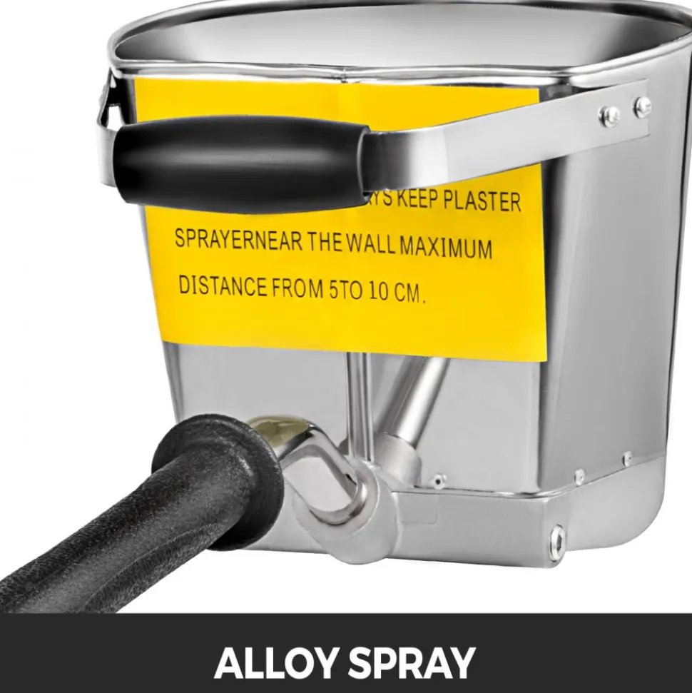 VEVOR 4 Jet 3Hp Stucco Sprayer Plaster Sprayer Cement Mortar Spray Gun Hopper Wall Paint Spray Gun Wall Painting Concrete Tool Manual Sprayer for Painting Wall or Ceilings