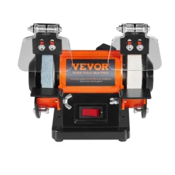 VEVOR Jewelry Polisher, Bench Grinder Polishing & Buffing Machine, 3590RPM Bench Lathe Polisher with 1 Wool Wheel & 1 Abrasive Fiber Wheel & 1 Grinding Wheel & 100pcs Tools