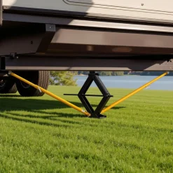 VEVOR JT's Strong Arm Jack Stabilizer Kit 191025, Fits for 5th Wheel RV and Travel Trailer Kit, Fifth-Wheel Jack Stabilizer for Telescopic System, Reduces Chassis Movement, Easy Bolt-On Installation