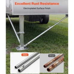VEVOR JT's Strong Arm Jack Stabilizer Kit 191023, Fits for 5th Wheel RV and Travel Trailer Kit, Fifth-Wheel Jack Stabilizer for Telescopic System, Reduces Chassis Movement, Easy Bolt-On Installation