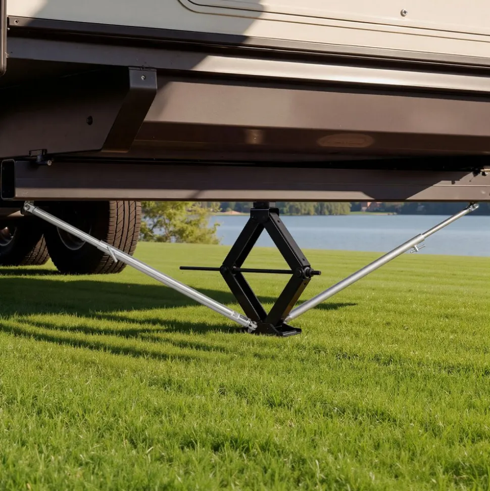 VEVOR JT's Strong Arm Jack Stabilizer Kit 191023, Fits for 5th Wheel RV and Travel Trailer Kit, Fifth-Wheel Jack Stabilizer for Telescopic System, Reduces Chassis Movement, Easy Bolt-On Installation