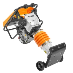 VEVOR Jumping Jack Compactor, 6.5 HP Vibratory Rammer Fuel-Powered 196 cc Engine Tamper, 3600 lbs Impact Force, 26