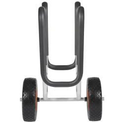 VEVOR Kayak Cart, 150 lbs Load Capacity, Stand Up Paddle Board Trolley with 10-inch Solid Rubber Tires & Kickstands, Paddle Board Carrier with Ratchet Strap for Paddleboard & Surfboard Transport