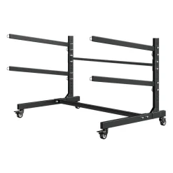 VEVOR Kayak Storage Rack for 2 Kayaks, Holds 175 lbs, Heavy Duty Adjustable Freestanding Stand with Lockable Wheels for Indoor Outdoor Garage Shed Dock, Holder for Canoe, SUP, Surfboard & Paddleboard