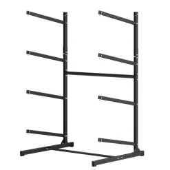 VEVOR Kayak Storage Rack for 4 Kayaks, Holds 220 lbs, Heavy Duty Freestanding Stand for Indoor Outdoor Garage Shed Dock, Storage Rack Stand Holder for Canoe, Small Boat, SUP, Surfboard & Paddleboard