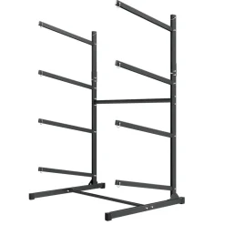 VEVOR Kayak Storage Rack for 4 Kayaks, Holds 220 lbs, Heavy Duty Freestanding Stand for Indoor Outdoor Garage Shed Dock, Storage Rack Stand Holder for Canoe, Small Boat, SUP, Surfboard & Paddleboard