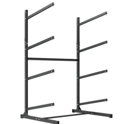 VEVOR Kayak Storage Rack for 4 Kayaks, Holds 220 lbs, Heavy Duty Freestanding Stand for Indoor Outdoor Garage Shed Dock, Storage Rack Stand Holder for Canoe, Small Boat, SUP, Surfboard & Paddleboard