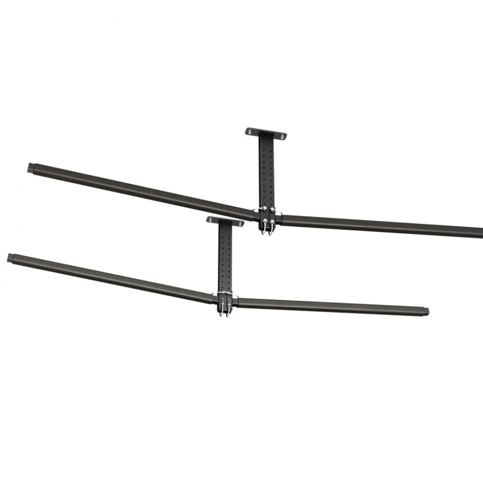 VEVOR Kayak Storage Rack for 2 Kayaks, Holds Up to 250 lbs, Heavy Duty Adjustable Ceiling Rack for Garage Ceiling Mount, Overhead Garage Storage Hanger for Canoe, Ladder, SUP, Surfboard & Paddleboard