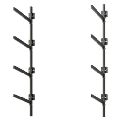 VEVOR Kayak Storage Rack for 4 Kayaks, Holds 300 lbs, Heavy Duty Adjustable Wall Mount Stand for Indoor Outdoor Garage Shed Dock, Storage Holder for Canoe, Small Boat, SUP, Surfboard & Paddleboard