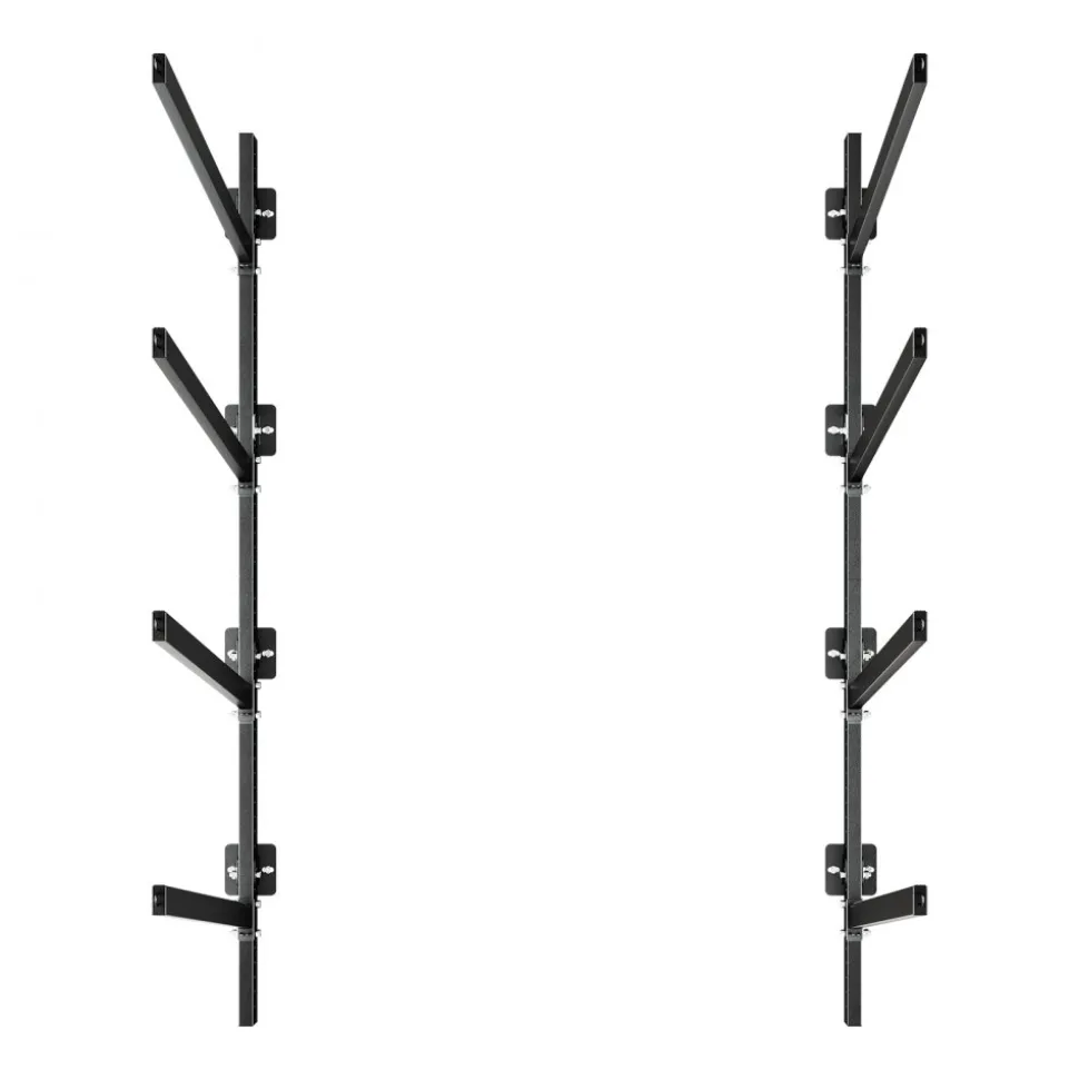 VEVOR Kayak Storage Rack for 4 Kayaks, Holds 300 lbs, Heavy Duty Adjustable Wall Mount Stand for Indoor Outdoor Garage Shed Dock, Storage Holder for Canoe, Small Boat, SUP, Surfboard & Paddleboard