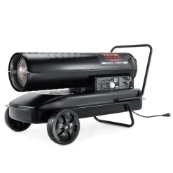 VEVOR Kerosene Forced Air Heater, 215000 BTU Portable Torpedo Diesel Space Heater with Thermostat, 13.2 Gallon Tank Energy-Efficient heavy-duty Heater, for Indoor Outdoor Use Workshop Industry