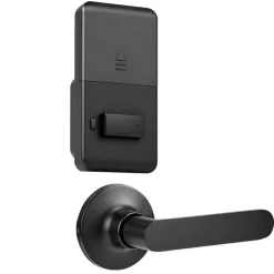 VEVOR Keyless Entry Door Lock with Handle Set, Electronic Keypad Deadbolt with Lever Handles, Pioneering Easy-Grip Design, Customizable User Codes, Keyed Entry, Auto Lock, Anti-Peeking, Matte Black