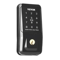 VEVOR Keyless Entry Door Lock, Touchpad Electronic Deadbolt with IC Card, Customizable User Codes, Keyed Entry, Auto Lock, Anti-Peeking Password, Backlit, Easy Installation, for Home, Matte Black