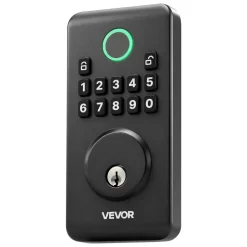 VEVOR Keyless Entry Door Lock, Electronic Deadbolt with Customizable User Codes, Pioneering Easy-Grip Design, Keyed Entry, Auto Lock, Anti-Peeking Password, Backlit Keypad, for Home, Matte Black