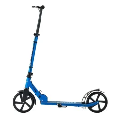 VEVOR Kick Scooter for Kids Ages 8+, Teens & Adults, 2-Wheel Toddler Scooter with Height Adjustable Handlebar, Wide Anti-Slip Deck, Foldable Lightweight for Boys & Girls up to 220 lbs, Black + Blue