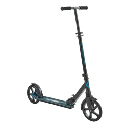 VEVOR Kick Scooter for Kids Ages 8+, Teens & Adults, 2-Wheel Toddler Scooter with Adjustable Height Handlebar, Wide Anti-Slip Deck, Foldable Lightweight for Boys & Girls up to 220 lbs, Black + Blue