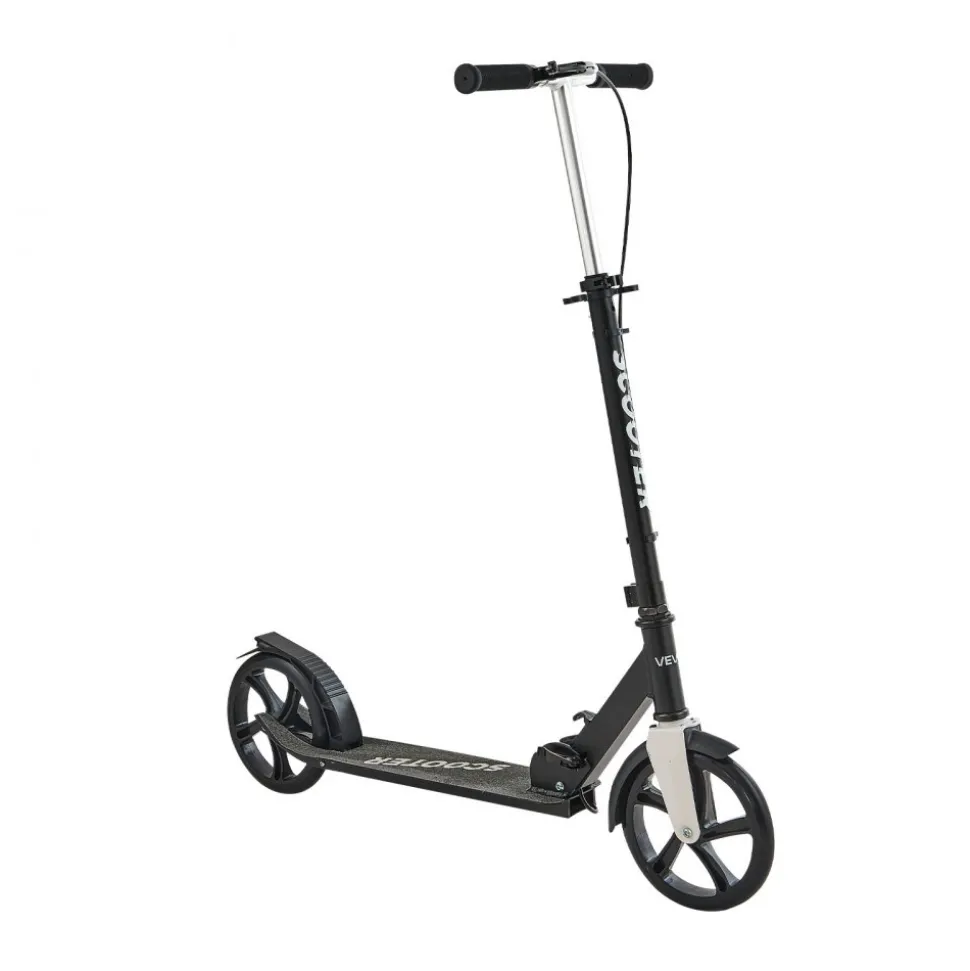 VEVOR Kick Scooter for Kids Ages 3+, 2-Wheel Toddler Scooter with Light-Up Wheels, Adjustable Height Handlebar, Wide Anti-Slip Deck, Foldable Lightweight Frame for Boys & Girls up to 110 lbs, Blue