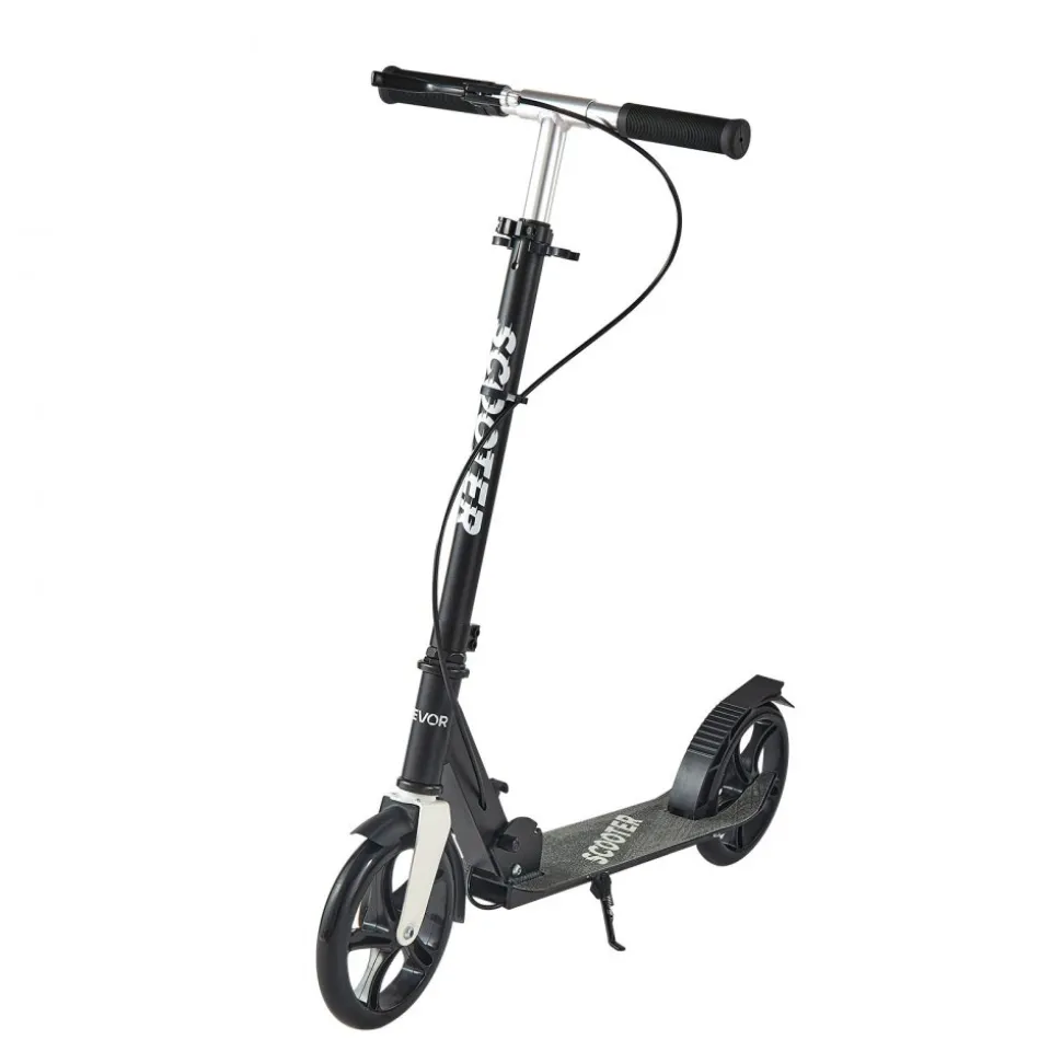 VEVOR Kick Scooter for Kids Ages 3+, 2-Wheel Toddler Scooter with Light-Up Wheels, Adjustable Height Handlebar, Wide Anti-Slip Deck, Foldable Lightweight Frame for Boys & Girls up to 110 lbs, Blue