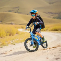 VEVOR Kids Bike, 18 Inches BMX Style Children Bicycle, Rider Height 3.61 ft - 4.59 ft, Training Wheels Included, Sturdy and Easy to Assemble, Toddler Bike for Boys & Girls Learning to Ride, Blue