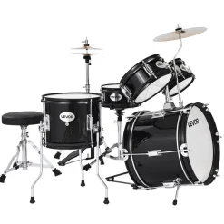 VEVOR Kids Drum Set, 5-Piece 16 in Junior Drum Sets, Beginner Drums Set with Adjustable Throne, Cymbal & Two Pairs of Drumsticks, Musical Learning Drums Instruments Kit, for Children Ages 6-13 (Red)