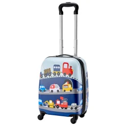 VEVOR Kids Luggage Set, 5 Piece, 18 Inch Hardside Rolling Wheels Suitcase with Backpack & U-shape Pillow, Truck Kids Carry on Luggage Set, Holiday Birthday Gift for Girls Boys, Airline Approved