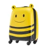 VEVOR Kids Luggage Set, 5 Piece, 18 Inch Hardside Rolling Wheels Suitcase with Backpack & U-shape Pillow, Bee Kids Carry on Luggage Set, Holiday Birthday Gift for Girls Boys, Airline Approved