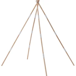 VEVOR Kids Play Tent, Teepee Tent for Kids 1-5 Years Old, Tent for Kids with Windows for Indoor and Outdoor, Toddler Tent with Mat and Plush Decorative Balls, for Boys and Girls, Beige