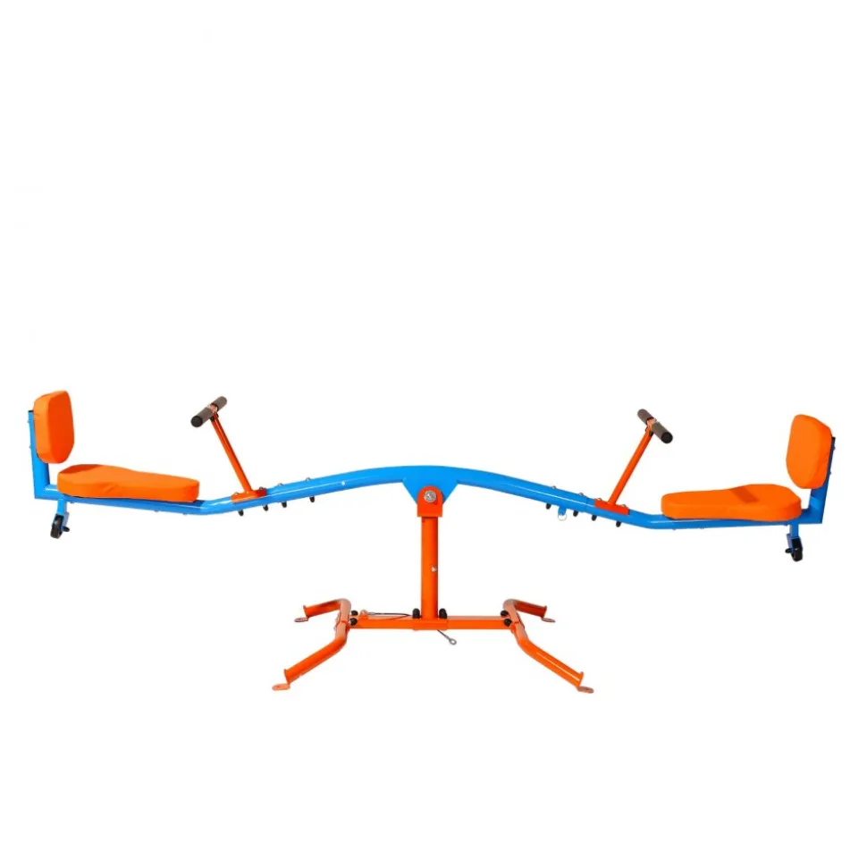 VEVOR Kids Seesaw, 300 lbs Load Capacity, Sit and Spin Teeter Totter with Easy-Grip Handles, Kids Outdoor Playground Equipment, Outside Toys, Swiveling 360 Degrees Rotating for Children Aged 3+