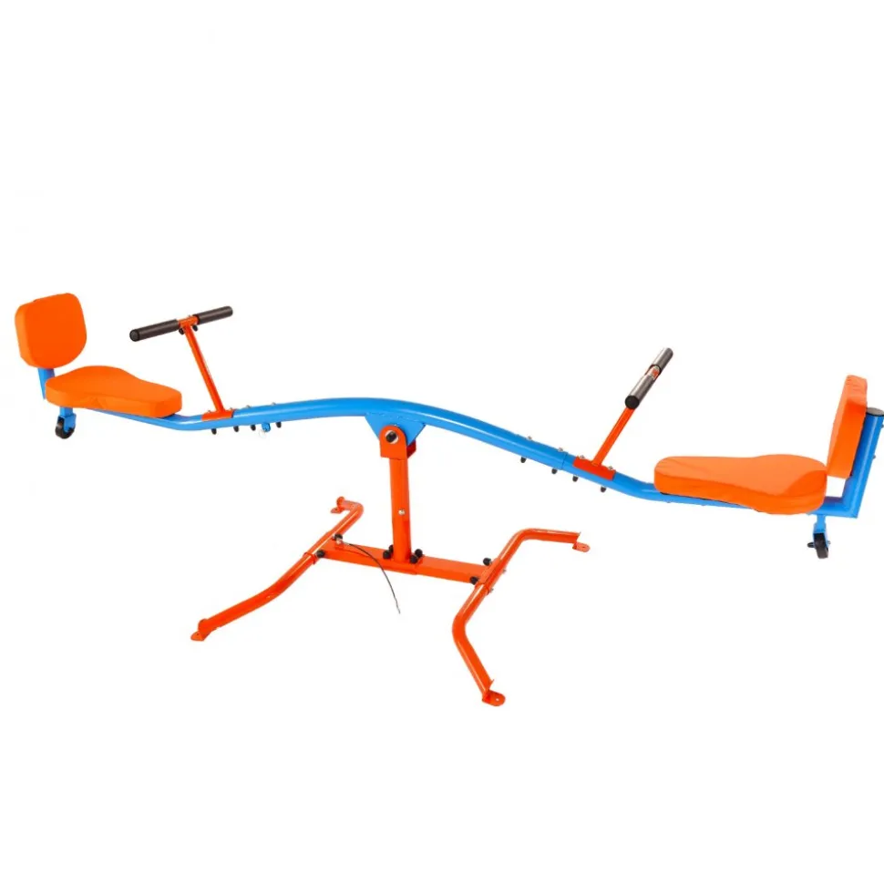 VEVOR Kids Seesaw, 300 lbs Load Capacity, Sit and Spin Teeter Totter with Easy-Grip Handles, Kids Outdoor Playground Equipment, Outside Toys, Swiveling 360 Degrees Rotating for Children Aged 3+