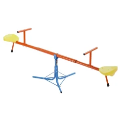 VEVOR Kids Seesaw, 100 lbs Load Capacity per Seat, Sit and Spin Teeter Totter with 3-prong Support Legs, Kids Outdoor Playground Equipment, Swiveling 360 Degrees Rotating for Children Aged 3+