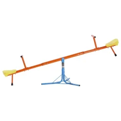 VEVOR Kids Seesaw, 100 lbs Load Capacity per Seat, Sit and Spin Teeter Totter with 3-prong Support Legs, Kids Outdoor Playground Equipment, Swiveling 360 Degrees Rotating for Children Aged 3+