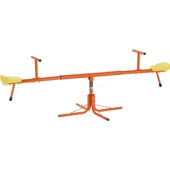 VEVOR Kids Seesaw, 100 lbs Load Capacity per Seat, Sit and Spin Teeter Totter with 4-prong Support Legs, Kids Outdoor Playground Equipment, Swiveling 360 Degrees Rotating for Children Aged 3+