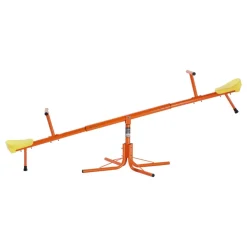 VEVOR Kids Seesaw, 100 lbs Load Capacity per Seat, Sit and Spin Teeter Totter with 4-prong Support Legs, Kids Outdoor Playground Equipment, Swiveling 360 Degrees Rotating for Children Aged 3+