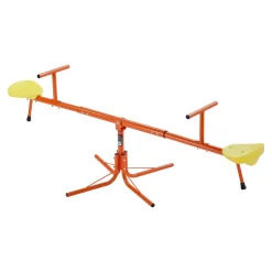 VEVOR Kids Seesaw, 100 lbs Load Capacity per Seat, Sit and Spin Teeter Totter with 4-prong Support Legs, Kids Outdoor Playground Equipment, Swiveling 360 Degrees Rotating for Children Aged 3+