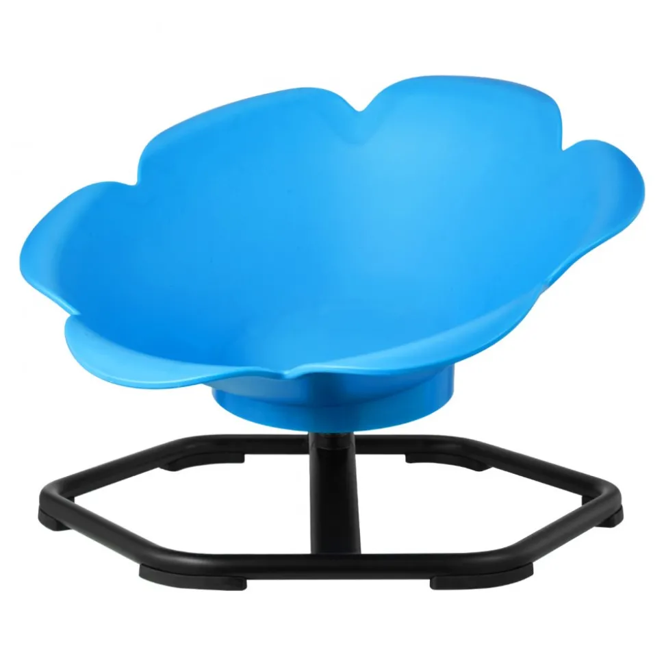 VEVOR Kids Swivel Chair, 220 lbs Capacity, Cylinder Shape Sensory Spinning Chair, Autistic Kids Sensory Toy Seat with Non-Slip Metal Base, Toddler Sit & Spin Seat for Coordination Balance Focus, Blue