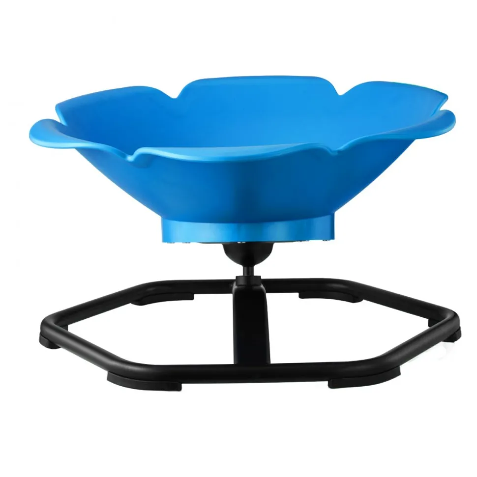 VEVOR Kids Swivel Chair, 220 lbs Capacity, Cylinder Shape Sensory Spinning Chair, Autistic Kids Sensory Toy Seat with Non-Slip Metal Base, Toddler Sit & Spin Seat for Coordination Balance Focus, Blue