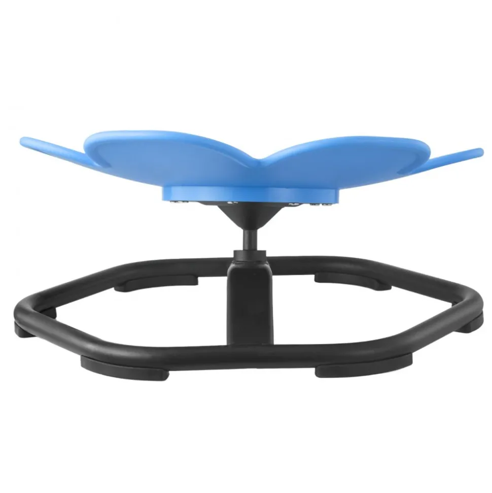 VEVOR Kids Swivel Chair, 220 lbs Capacity, Flower Shape Sensory Spinning Chair, Autistic Kids Sensory Toy Seat with Non-Slip Metal Base, Toddler Sit & Spin Seat for Coordination Balance Focus, Blue