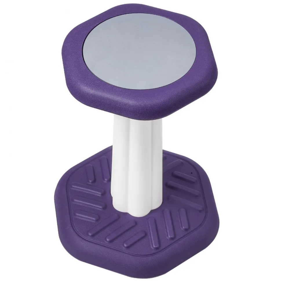 VEVOR Kids Wobble Chair, Active Chair with Sponge Cushion, Wobble Stool Improves Focus, Posture and Calm Children, Ideal for Schools and Home, Age 7-14, Purple