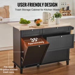 VEVOR Kitchen Island Cart, 50