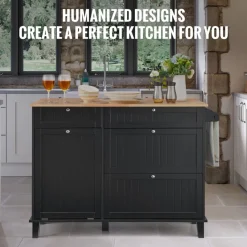VEVOR Kitchen Island Cart, 50
