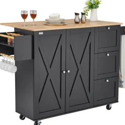 VEVOR Kitchen Island Cart, 56