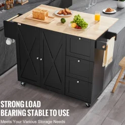 VEVOR Kitchen Island Cart, 56