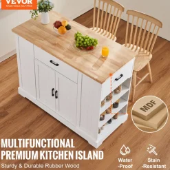 VEVOR Kitchen Island Cart, 46