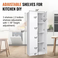 VEVOR Kitchen Pantry Cabinet, 60