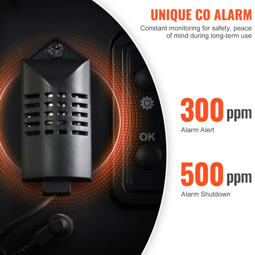 VEVOR 8KW Diesel Heater, 12V/24V All in One Diesel Air Heater, Bluetooth APP Control, Remote Control and Display Screen, CO Alarm, Fast Heating Vertical Portable Diesel Heater for Vehicles, Garage