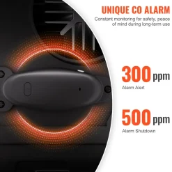 VEVOR 8KW Diesel Heater, 12V/24V All in One Diesel Air Heater, with Bluetooth APP Control, Remote Control and Display Screen, CO Alarm, Fast Heating Portable Diesel Heater for Vehicles and Garage