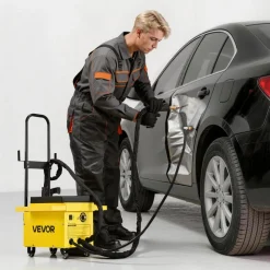 VEVOR 4.5KW Professional Stud Welder Dent Repair Kit with 2 Welding Guns & 6 Modes, All in One Dent Repair Workstation with Extended Handle, Padded Seat and Accessory Tray