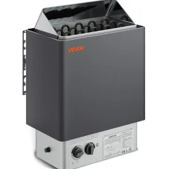 VEVOR 9KW Sauna Heater, Steam Bath Sauna Heater with Built-In Controls, Electric Sauna Stove, 3h Timer and Adjustable Temp for Max. 317-459 Cubic Feet, Home Hotel Spa Shower Use 220V