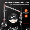 VEVOR Lab Distillation Kit, 3.3 Boro Lab Glassware Distillation Kit with 24, 40 Joint, 1000ml Essential Oil Distillation Apparatus Kit, 29 pcs Set of Glassware Equipment