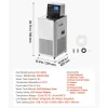 VEVOR Laboratory Chiller Circulator, -30℃-100℃, 6 L Internal and External Dual Circulation, Low Temperature Cooling Liquid Circulator Pump Chiller, Recirculating Chiller Water Bath for Laboratory